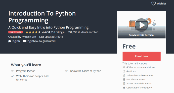 Introduction To Python Programming Introduction To Python Programming