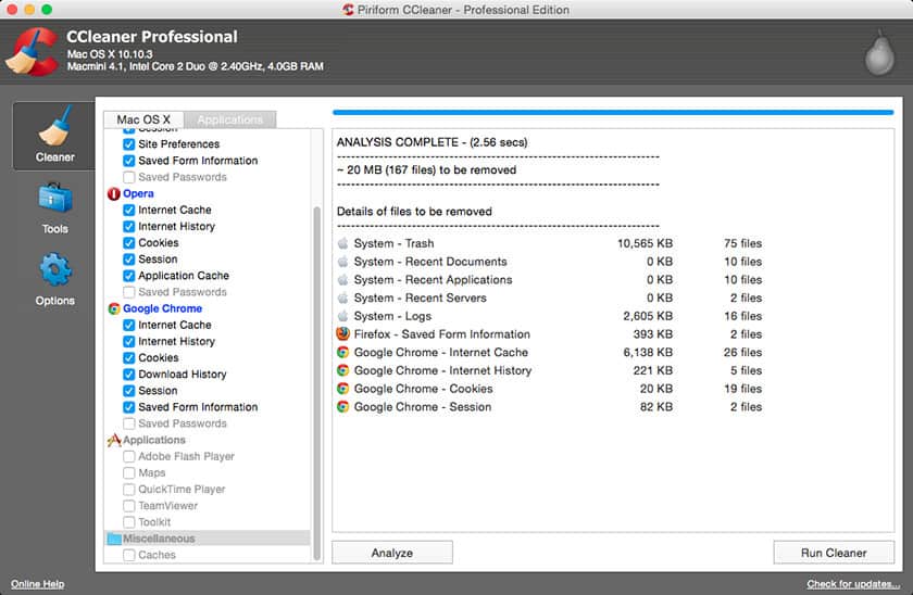 CCleaner For Mac CCleaner For Mac