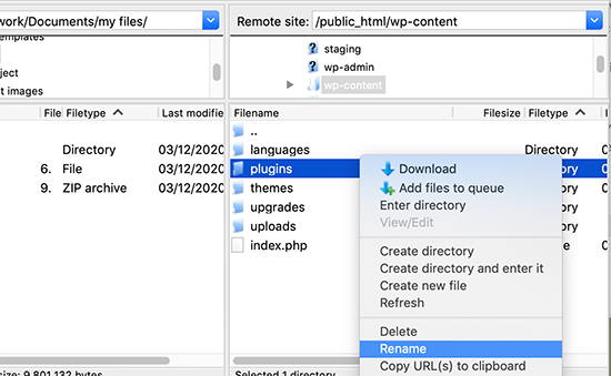 Renaming Plugin Folder Renaming Plugin Folder