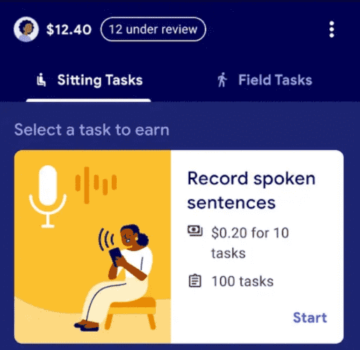 Task sections