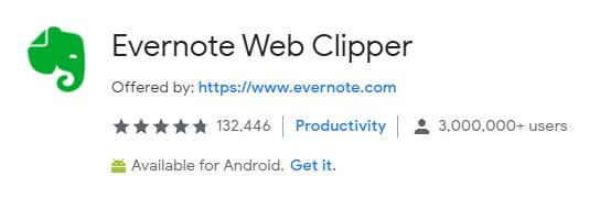 Evernote Web Clipper