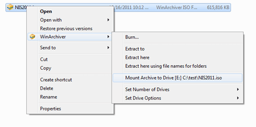 WindArchiver Virtual Drive